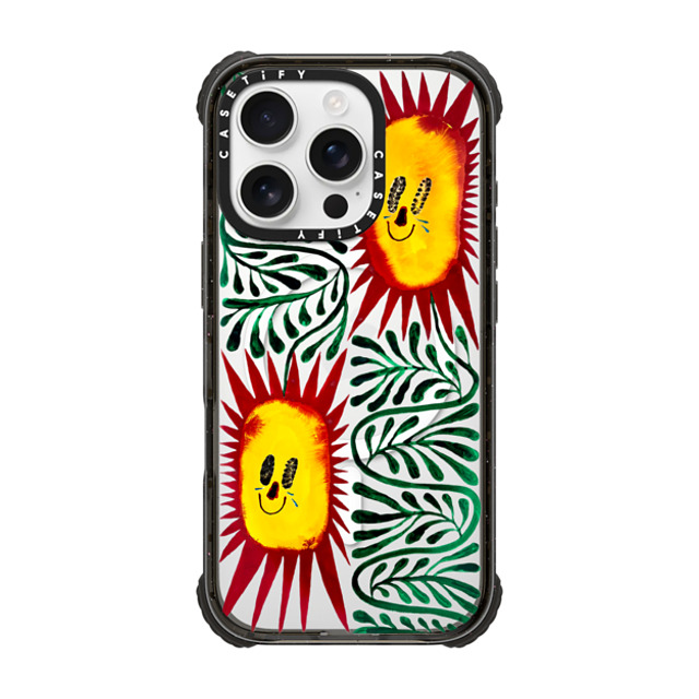 Chow Ciao Chow x CASETiFY iPhone 16 Pro ケース Nature,Fine Art ブラック ウルトラ インパクトケース MagSafe 対応 Two Sun-criers by Chow Ciao Chow Father's Day Chow Ciao Chow x CASETiFY iPhone 16 Pro ケース Nature,Fine Art ブラック ウルトラ インパクトケース MagSafe 対応 Two Sun-criers by Chow Ciao Chow Father's Day