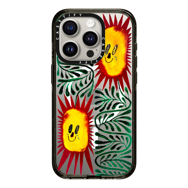 Chow Ciao Chow x CASETiFY iPhone 15 Pro ケース Nature,Fine Art ブラック インパクトケース MagSafe対応 Two Sun-criers by Chow Ciao Chow Father's Day Chow Ciao Chow x CASETiFY iPhone 15 Pro ケース Nature,Fine Art ブラック インパクトケース MagSafe対応 Two Sun-criers by Chow Ciao Chow Father's Day