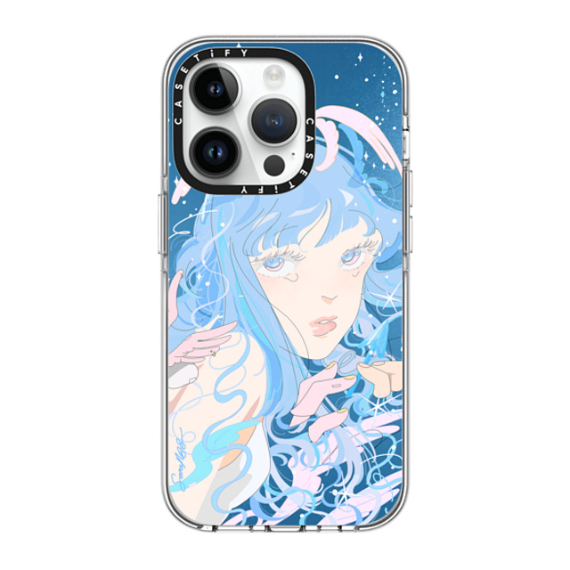 Saitemiss x CASETiFY iPhone 14 Pro Case Clear Clear Case MagSafe Compatible CHERUBIM BY SAITEMISS Saitemiss x CASETiFY iPhone 14 Pro Case Clear Clear Case MagSafe Compatible CHERUBIM BY SAITEMISS