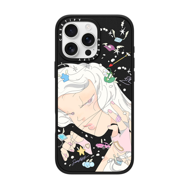 Saitemiss x CASETiFY iPhone 16 Pro Max Case Star,Love マットブラック Impact Case MagSafe Compatible DANCING BY SAITEMISS Mother's Day Saitemiss x CASETiFY iPhone 16 Pro Max Case Star,Love マットブラック Impact Case MagSafe Compatible DANCING BY SAITEMISS Mother's Day