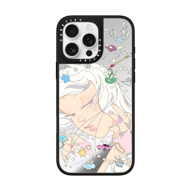 Saitemiss x CASETiFY iPhone 16 Pro Max Case Star,Love Silver on Black ミラーケース MagSafe対応 DANCING BY SAITEMISS Mother's Day Saitemiss x CASETiFY iPhone 16 Pro Max Case Star,Love Silver on Black ミラーケース MagSafe対応 DANCING BY SAITEMISS Mother's Day