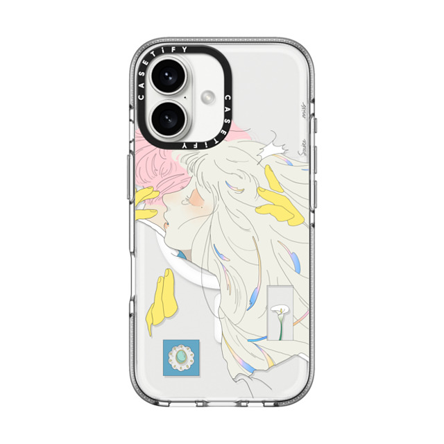 Saitemiss x CASETiFY iPhone 16 Case Star,Love Clear Clear Case MagSafe Compatible A HUG BY SAITEMISS Mother's Day Saitemiss x CASETiFY iPhone 16 Case Star,Love Clear Clear Case MagSafe Compatible A HUG BY SAITEMISS Mother's Day