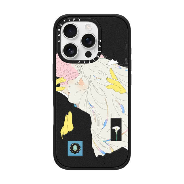 Saitemiss x CASETiFY iPhone 16 Pro Case Star,Love マットブラック Impact Case MagSafe Compatible A HUG BY SAITEMISS Mother's Day Saitemiss x CASETiFY iPhone 16 Pro Case Star,Love マットブラック Impact Case MagSafe Compatible A HUG BY SAITEMISS Mother's Day