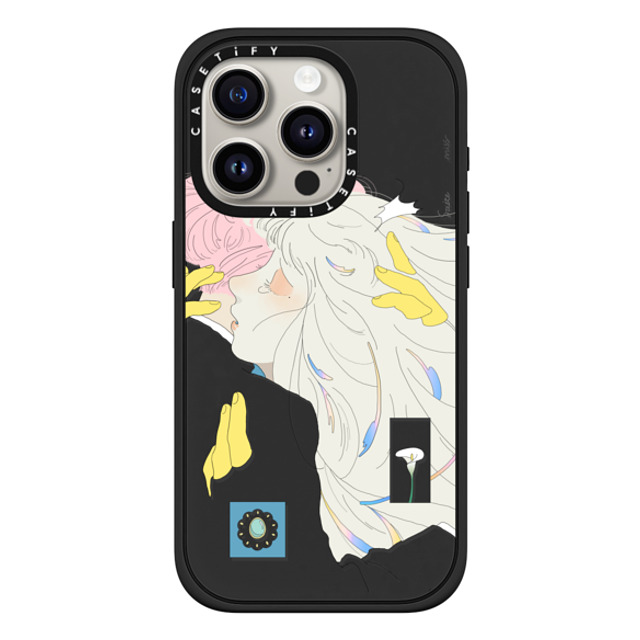 Saitemiss x CASETiFY iPhone 15 Pro Case Star,Love マットブラック Impact Case MagSafe Compatible A HUG BY SAITEMISS Mother's Day Saitemiss x CASETiFY iPhone 15 Pro Case Star,Love マットブラック Impact Case MagSafe Compatible A HUG BY SAITEMISS Mother's Day