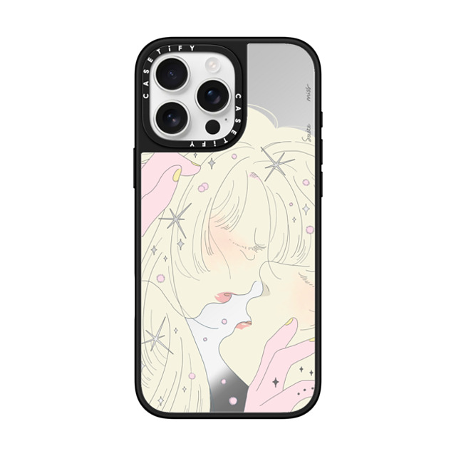 Saitemiss x CASETiFY iPhone 16 Pro Max ケース Star,Love Silver on Black ミラーケース MagSafe対応 VERY CLOSE BY SAITEMISS Back to School Saitemiss x CASETiFY iPhone 16 Pro Max ケース Star,Love Silver on Black ミラーケース MagSafe対応 VERY CLOSE BY SAITEMISS Back to School