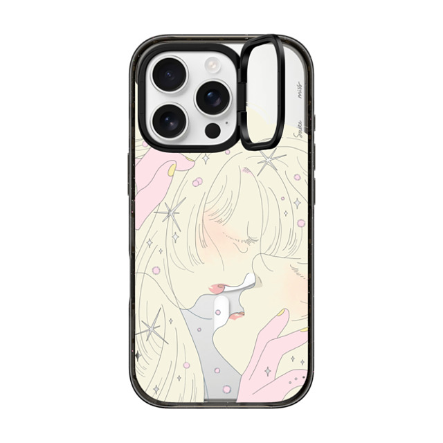 Saitemiss x CASETiFY iPhone 16 Pro ケース Star,Love ブラック インパクトリングスタンドケース MagSafe対応 VERY CLOSE BY SAITEMISS Father's Day Saitemiss x CASETiFY iPhone 16 Pro ケース Star,Love ブラック インパクトリングスタンドケース MagSafe対応 VERY CLOSE BY SAITEMISS Father's Day