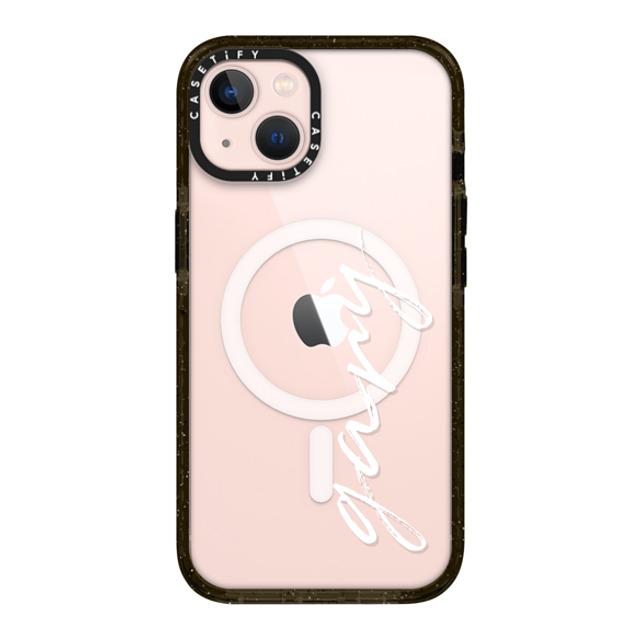 CASETiFY iPhone 13 ケース ブラック インパクトケース MagSafe対応 Customization - (gary)