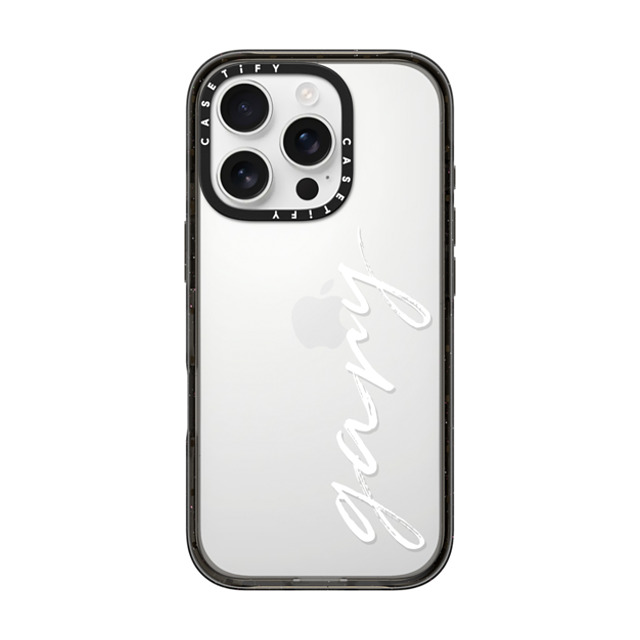 CASETiFY iPhone 16 Pro ケース ブラック インパクトケース Customization - (gary)