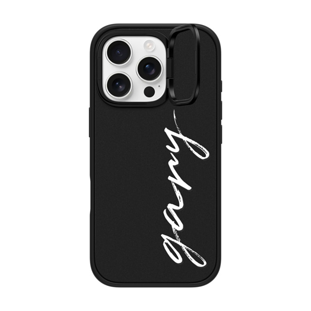 CASETiFY iPhone 16 Pro ケース マットブラック インパクトリングスタンドケース MagSafe対応 Customization - (gary)