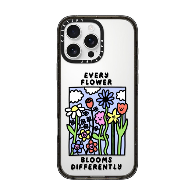 Rosie Pink x CASETiFY iPhone 16 Pro Max Case Floral,Cartoon Black インパクトケース Every Flower Blooms Differently Mother's Day Rosie Pink x CASETiFY iPhone 16 Pro Max Case Floral,Cartoon Black インパクトケース Every Flower Blooms Differently Mother's Day