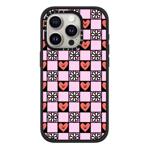 iPhone 15 Pro - Checkered Hearts