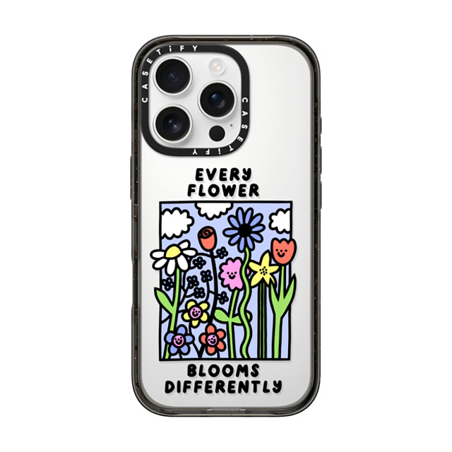 Rosie Pink x CASETiFY iPhone 16 Pro Case Floral,Cartoon Black インパクトケース Every Flower Blooms Differently Mother's Day Rosie Pink x CASETiFY iPhone 16 Pro Case Floral,Cartoon Black インパクトケース Every Flower Blooms Differently Mother's Day