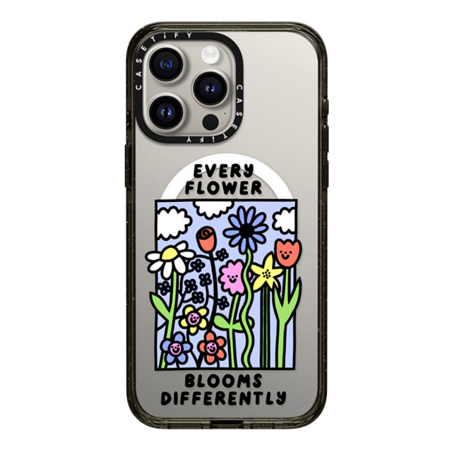 Rosie Pink x CASETiFY iPhone 15 Pro Max Case Floral,Cartoon Black Impact Case MagSafe Compatible Every Flower Blooms Differently Back to School Rosie Pink x CASETiFY iPhone 15 Pro Max Case Floral,Cartoon Black Impact Case MagSafe Compatible Every Flower Blooms Differently Back to School