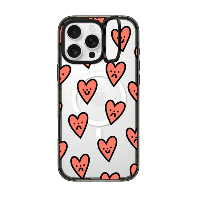 Rosie Pink x CASETiFY iPhone 16 Pro Max Case Heart,Cartoon Black インパクトリングスタンドケース MagSafe対応 Moody Hearts Father's Day Rosie Pink x CASETiFY iPhone 16 Pro Max Case Heart,Cartoon Black インパクトリングスタンドケース MagSafe対応 Moody Hearts Father's Day