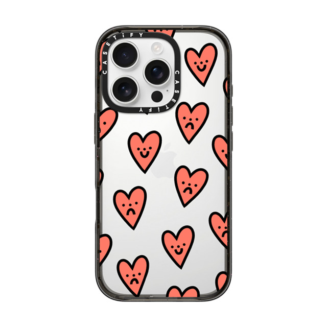 Rosie Pink x CASETiFY iPhone 16 Pro Case Heart,Cartoon Black Impact Case Moody Hearts Mother's Day Rosie Pink x CASETiFY iPhone 16 Pro Case Heart,Cartoon Black Impact Case Moody Hearts Mother's Day