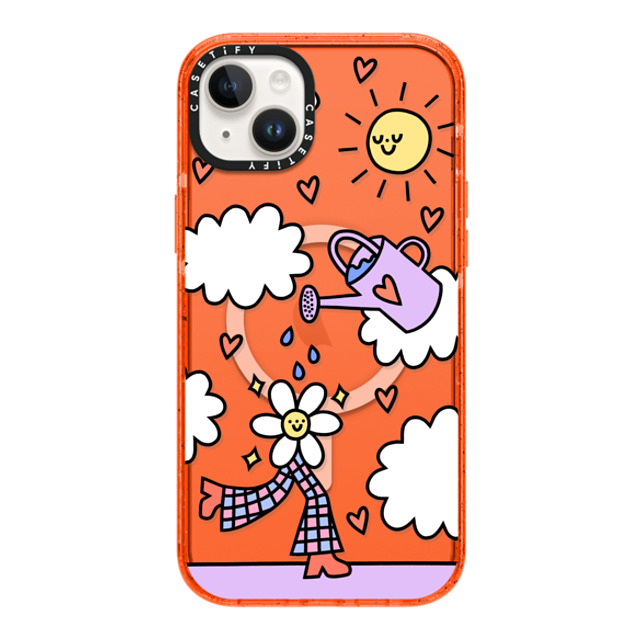 Rosie Pink x CASETiFY iPhone 14 Plus Case オレンジ Impact Case MagSafe Compatible Growing Every Day Rosie Pink x CASETiFY iPhone 14 Plus Case オレンジ Impact Case MagSafe Compatible Growing Every Day