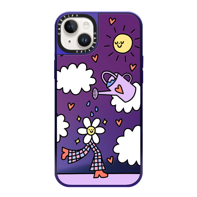 Rosie Pink x CASETiFY iPhone 14 Plus Case Floral,Star Purple Disco on Purple ミラーケース MagSafe対応 Growing Every Day Mother's Day Rosie Pink x CASETiFY iPhone 14 Plus Case Floral,Star Purple Disco on Purple ミラーケース MagSafe対応 Growing Every Day Mother's Day