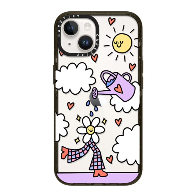 Rosie Pink x CASETiFY iPhone 14 ケース ブラック インパクトケース Growing Every Day