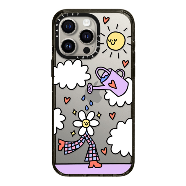 Rosie Pink x CASETiFY iPhone 15 Pro Max ケース ブラック インパクトケース Growing Every Day