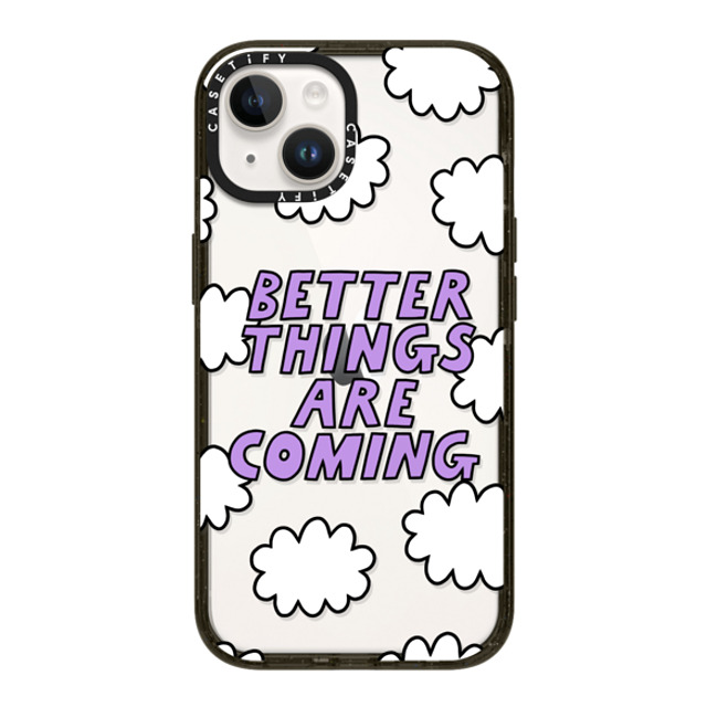 Rosie Pink x CASETiFY iPhone 14 ケース ブラック インパクトケース Better Things Are Coming