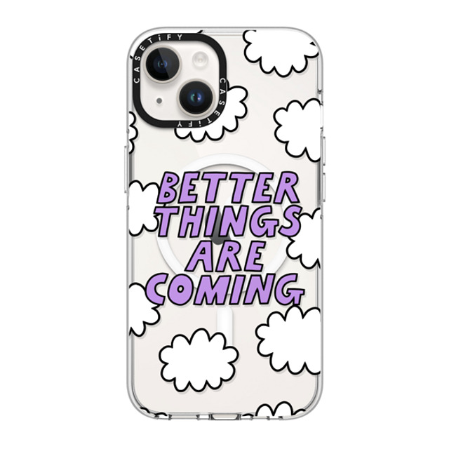 Rosie Pink x CASETiFY iPhone 14 ケース クリア クリア ケース MagSafe対応 Better Things Are Coming