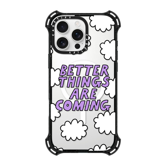 Rosie Pink x CASETiFY iPhone 16 Pro Max ケース ブラック バウンスケース Better Things Are Coming