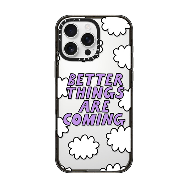 Rosie Pink x CASETiFY iPhone 16 Pro Max ケース ブラック インパクトケース Better Things Are Coming