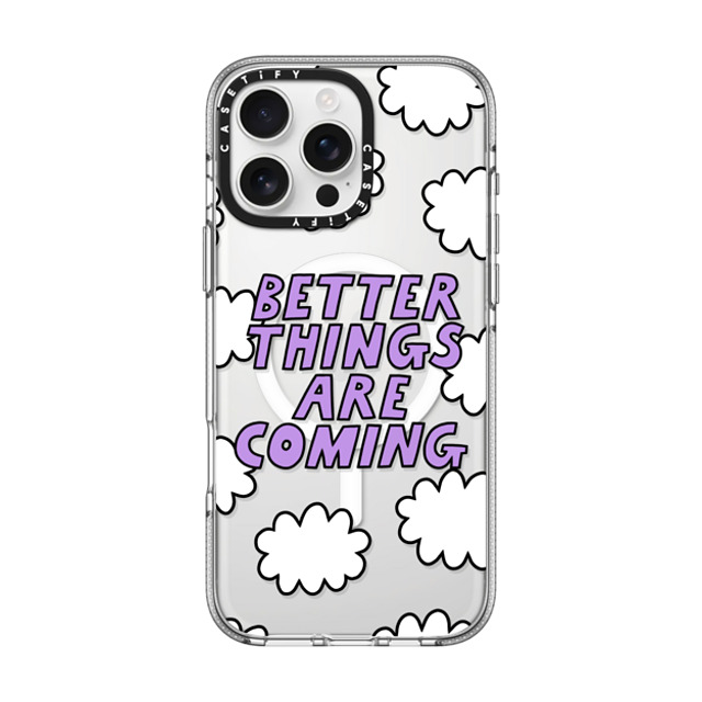 Rosie Pink x CASETiFY iPhone 16 Pro Max ケース クリア クリア ケース MagSafe対応 Better Things Are Coming