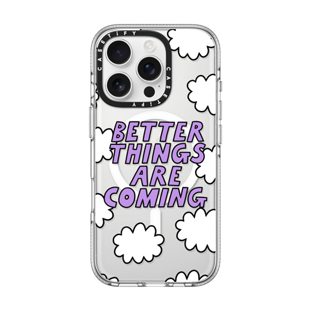 Rosie Pink x CASETiFY iPhone 16 Pro ケース クリア クリア ケース MagSafe対応 Better Things Are Coming