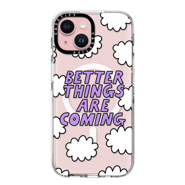 Rosie Pink x CASETiFY iPhone 15 ケース クリア クリア ケース MagSafe対応 Better Things Are Coming