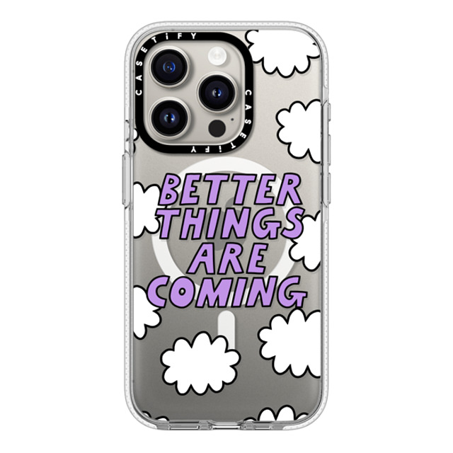 Rosie Pink x CASETiFY iPhone 15 Pro ケース クリア クリア ケース MagSafe対応 Better Things Are Coming