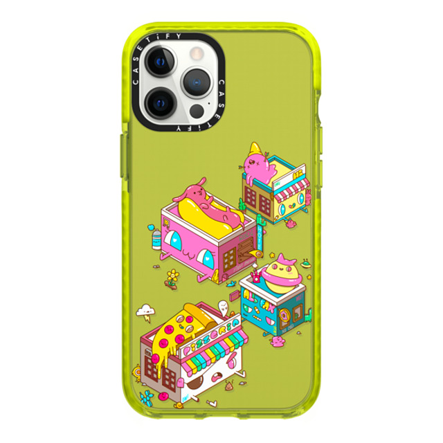 Jasper Wong x CASETiFY iPhone 12 Pro Max Case ネオン イエロー Impact Case Party District by Jasper Wong Jasper Wong x CASETiFY iPhone 12 Pro Max Case ネオン イエロー Impact Case Party District by Jasper Wong