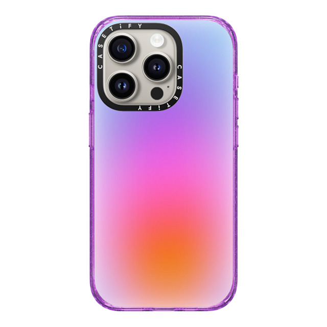 designlovefest x CASETiFY iPhone 15 Pro ケース Glitter Purple インパクトケース MagSafe対応 Color Cloud: A New Thing Is On The Way