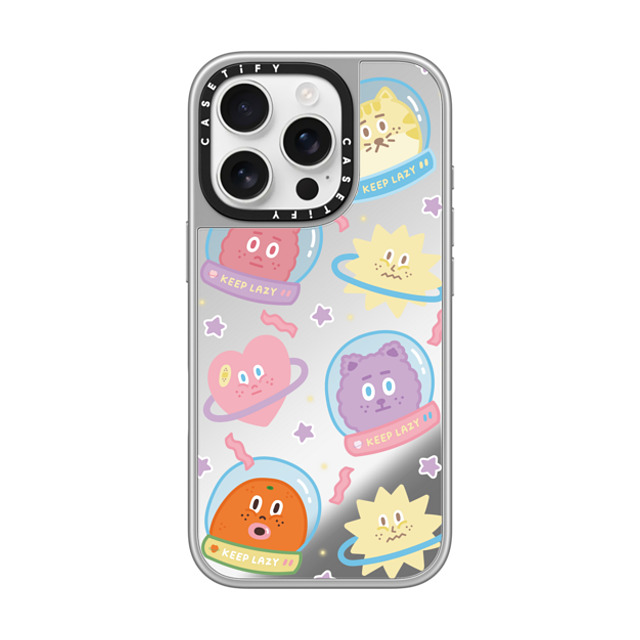 Jenny Hua x CASETiFY iPhone 16 Pro Case シルバー (シルバーバンパー) ミラーケース MagSafe対応 JENNYHUA Astronaut Jenny Hua x CASETiFY iPhone 16 Pro Case シルバー (シルバーバンパー) ミラーケース MagSafe対応 JENNYHUA Astronaut