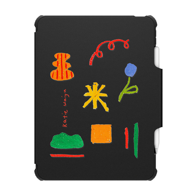 "katiewaiyu x CASETiFY iPad Pro 12.9" (第5/6世代) Fine Art Black インパクト フォリオ ケース spring shapes Mother's Day" "katiewaiyu x CASETiFY iPad Pro 12.9" (第5/6世代) Fine Art Black インパクト フォリオ ケース spring shapes Mother's Day"
