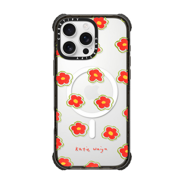katiewaiyu x CASETiFY iPhone 16 Pro Max ケース Fine Art ブラック ウルトラ インパクトケース MagSafe 対応 red daisies Father's Day katiewaiyu x CASETiFY iPhone 16 Pro Max ケース Fine Art ブラック ウルトラ インパクトケース MagSafe 対応 red daisies Father's Day