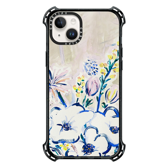 CASETiFY iPhone 14 Plus ケース ブラック バウンスケース PAINTED FLOWERS by jimmy thompson jimmy thompson Father's Day CASETiFY iPhone 14 Plus ケース ブラック バウンスケース PAINTED FLOWERS by jimmy thompson jimmy thompson Father's Day