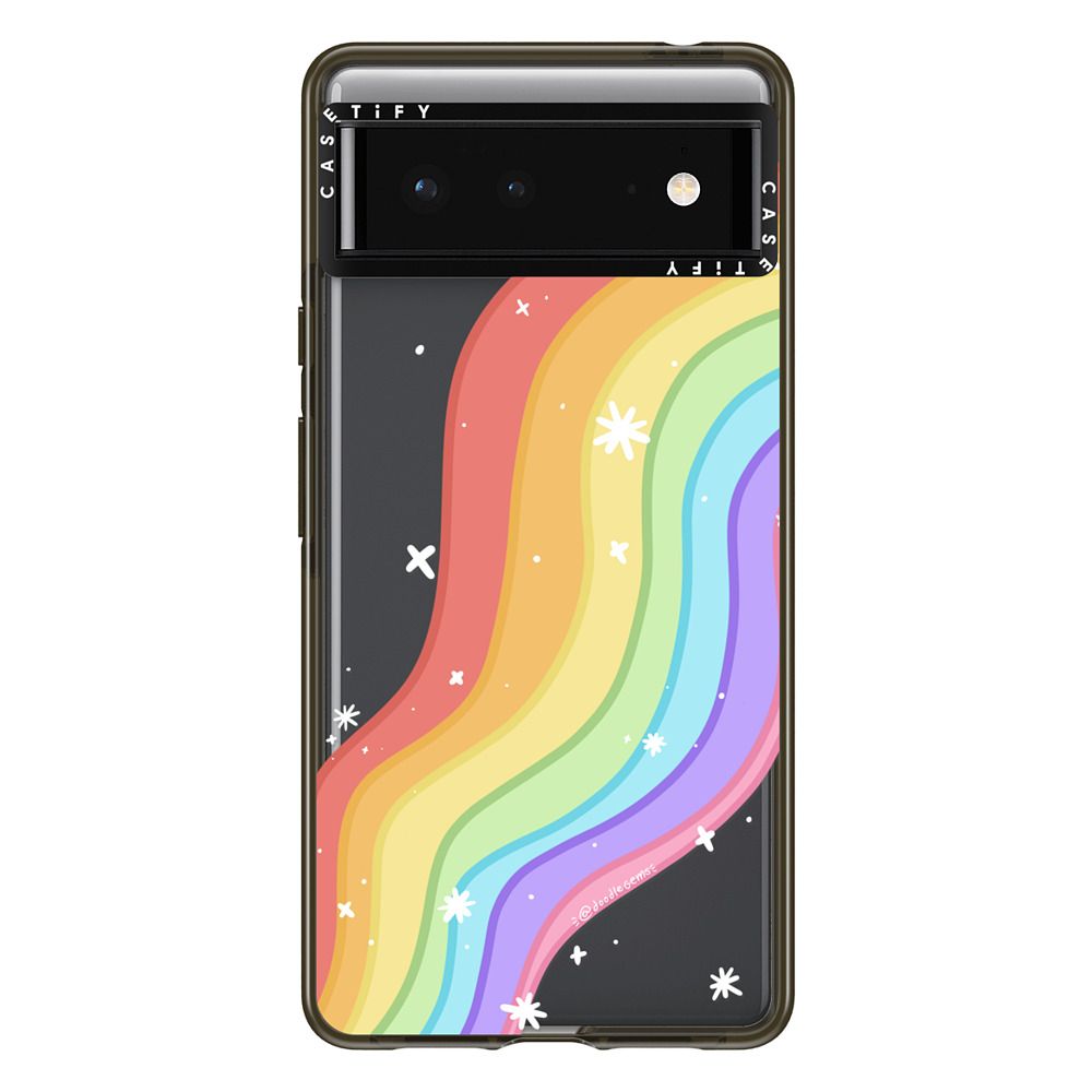 Impact Pixel 6 Case - Rainbow Doodle by DoodleGems