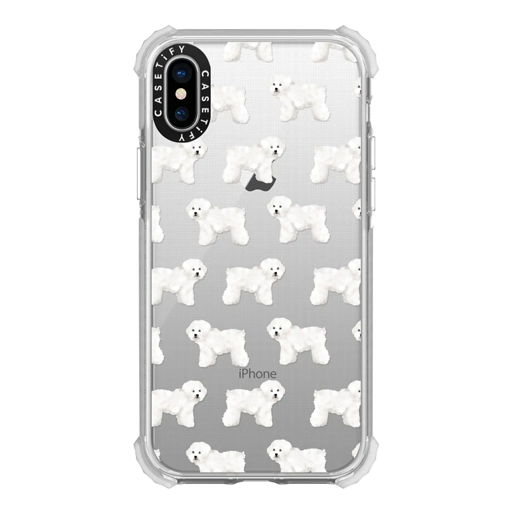 White Fluffy Dog iPhone Cases & Covers