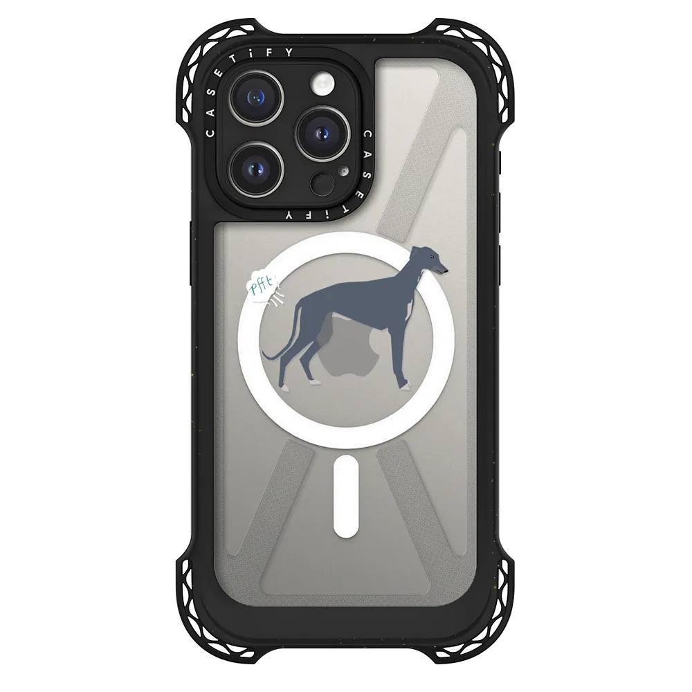 Greyhound clear case dog fart funny tech accessories pure breed – CASETiFY