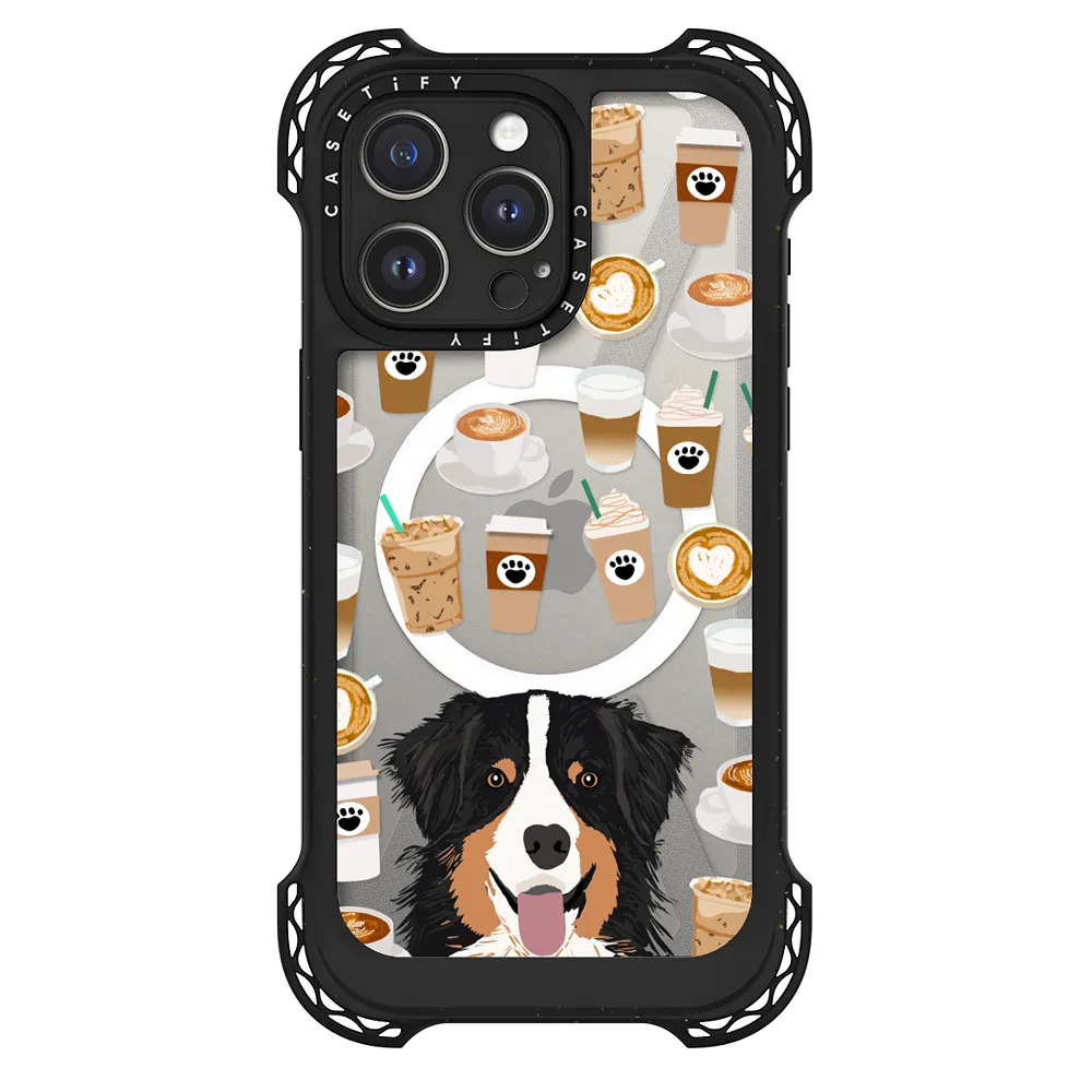 Bernese Mountain Dog must have cell phone coffee pattern dog