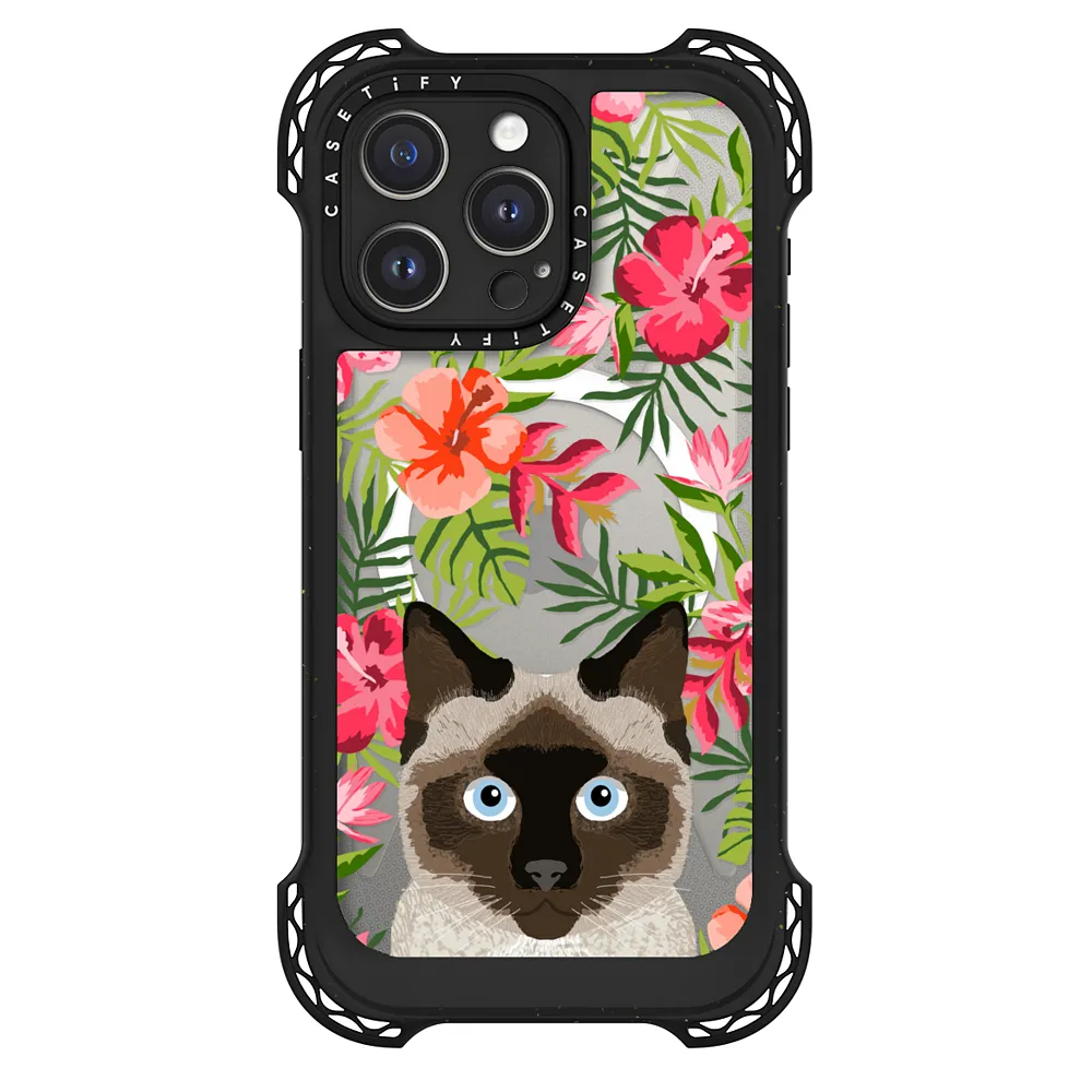 Siamese Cat tropical hawaiian palm tree summer cell phone case – CASETiFY  (KR)