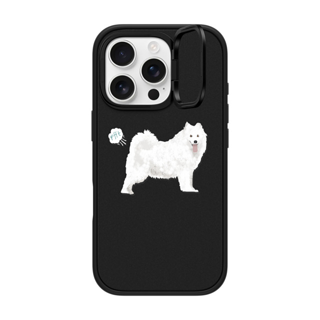 CASETiFY iPhone 16 Pro Case Matte Black インパクトリングスタンドケース MagSafe対応 Dog Samoyed dog breed clear case pupper fart cute funny gifts for pure breed dog lovers CASETiFY iPhone 16 Pro Case Matte Black インパクトリングスタンドケース MagSafe対応 Dog Samoyed dog breed clear case pupper fart cute funny gifts for pure breed dog lovers