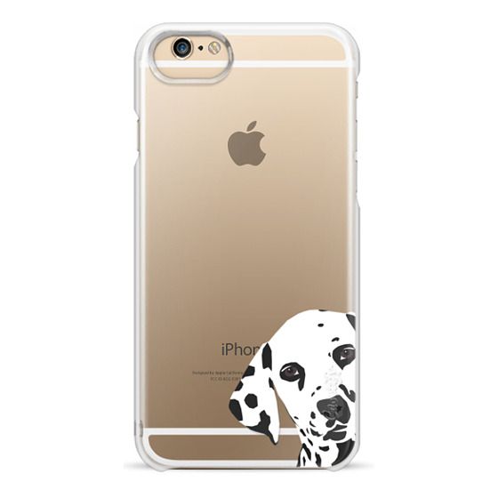 Dalmatian Dog Cell Phone Transparent Case For Iphone6 Gold