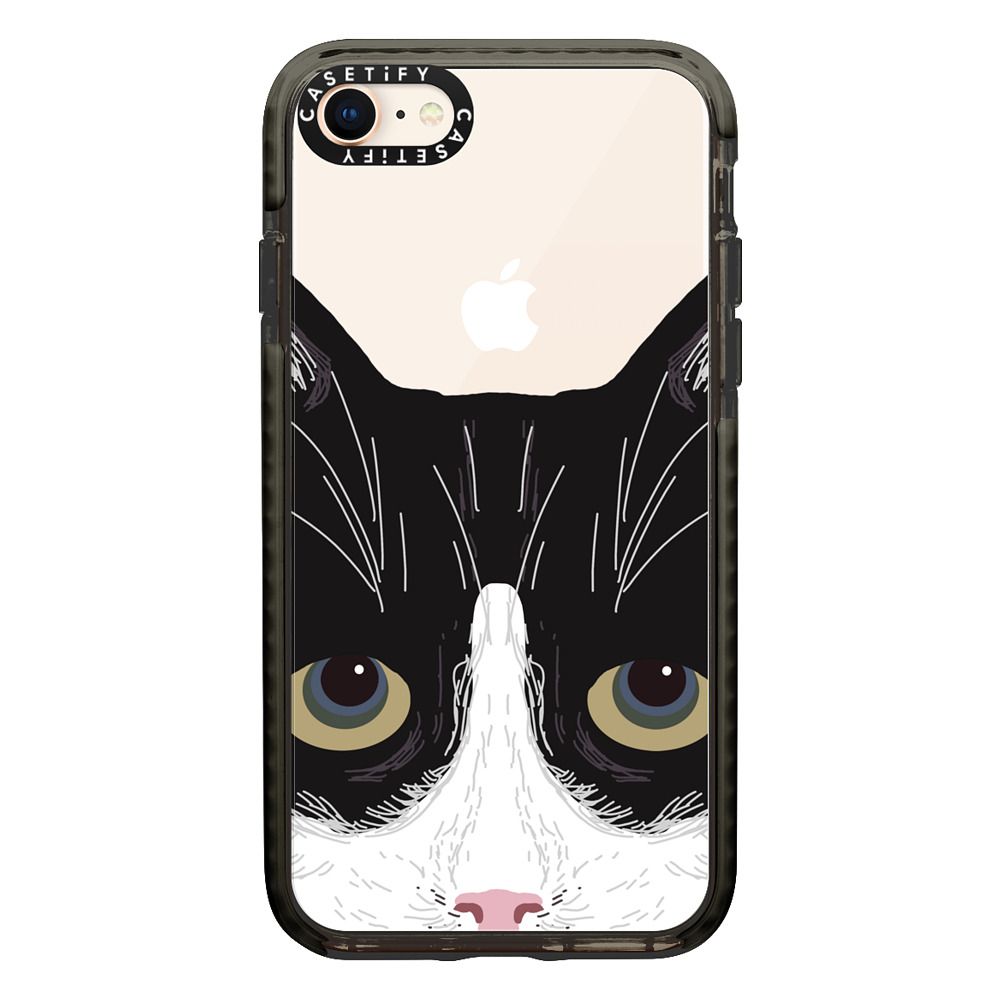 Cute black and white cat in your face cell phone case – CASETiFY