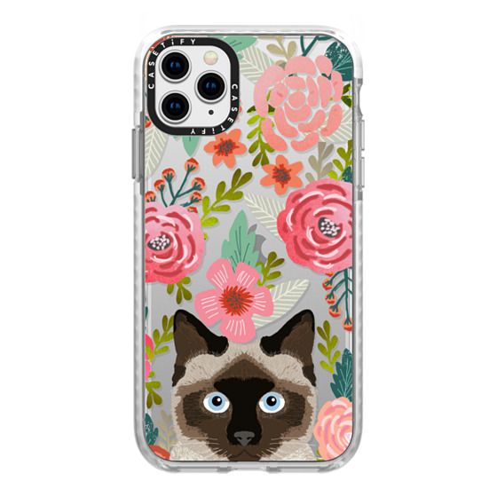 Siamese Cat Florals Spring Time Cute Flowers Cats Painted Casetify