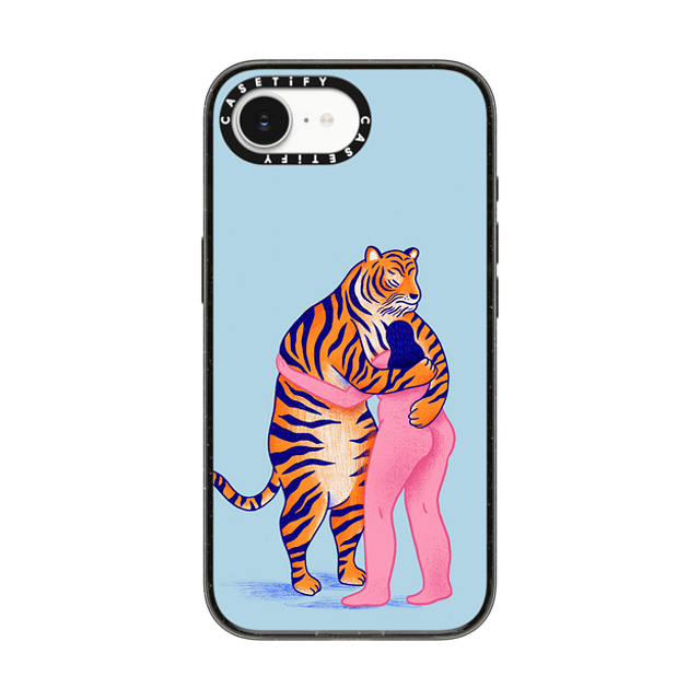 Mark Conlan x CASETiFY iPhone 16e ケース Tiger,Animal ブラック インパクトケース MagSafe対応 The Woman and The Tiger Back to School Mark Conlan x CASETiFY iPhone 16e ケース Tiger,Animal ブラック インパクトケース MagSafe対応 The Woman and The Tiger Back to School