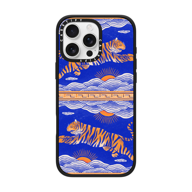 Mark Conlan x CASETiFY iPhone 16 Pro Max Case Tiger,Animal Matte Black Impact Case MagSafe Compatible Tiger Father's Day Mark Conlan x CASETiFY iPhone 16 Pro Max Case Tiger,Animal Matte Black Impact Case MagSafe Compatible Tiger Father's Day
