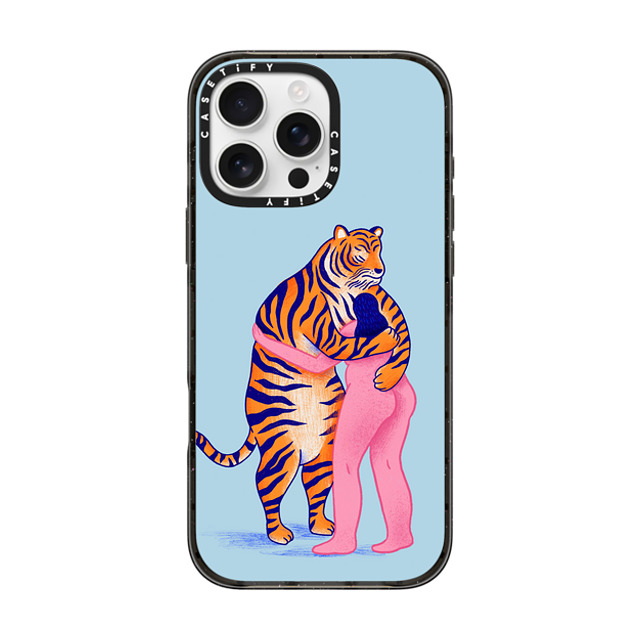 Mark Conlan x CASETiFY iPhone 16 Pro Max Case Tiger,Animal Black Impact Case MagSafe Compatible The Woman and The Tiger Back to School Mark Conlan x CASETiFY iPhone 16 Pro Max Case Tiger,Animal Black Impact Case MagSafe Compatible The Woman and The Tiger Back to School