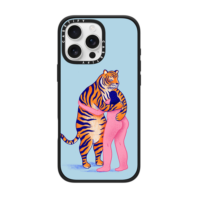 Mark Conlan x CASETiFY iPhone 16 Pro Max ケース Tiger,Animal マットブラック インパクトケース MagSafe対応 The Woman and The Tiger Back to School Mark Conlan x CASETiFY iPhone 16 Pro Max ケース Tiger,Animal マットブラック インパクトケース MagSafe対応 The Woman and The Tiger Back to School